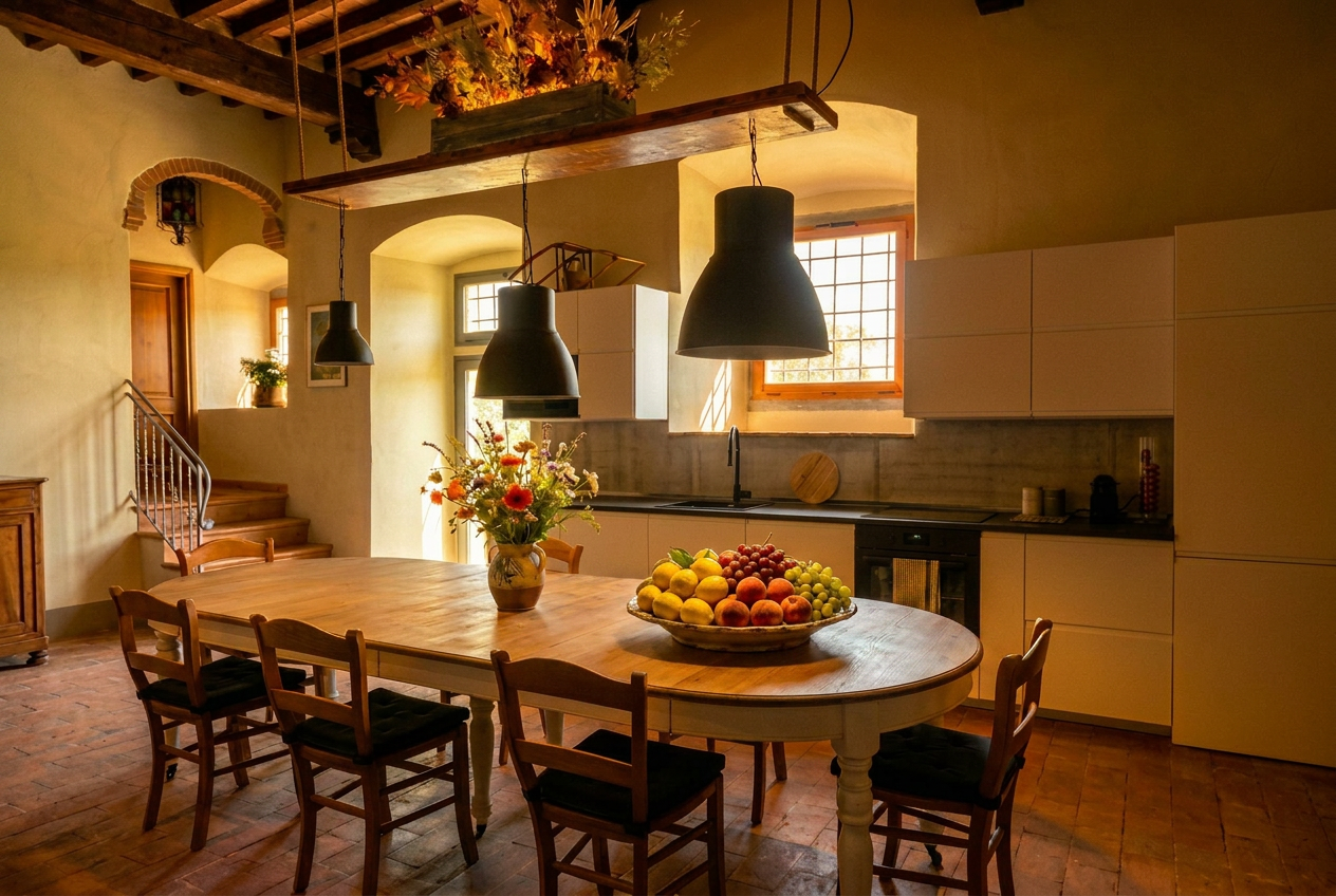 Kitchen in the morning light